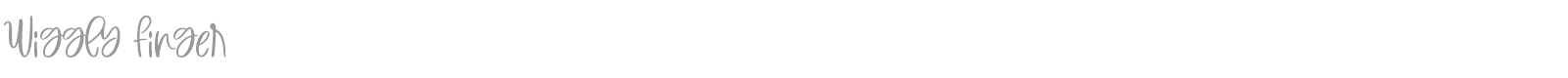 Wiggly Finger font preview